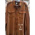 Elan cognac Shirt Jacket size XL