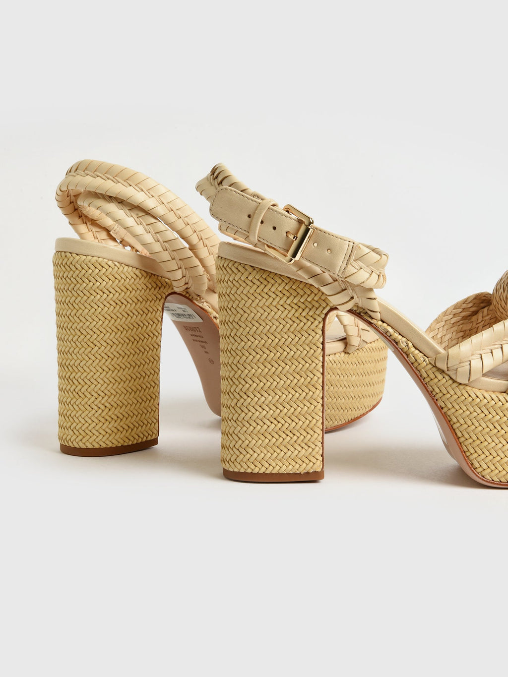 Schutz Khari Platform Leather Sandals Size 37