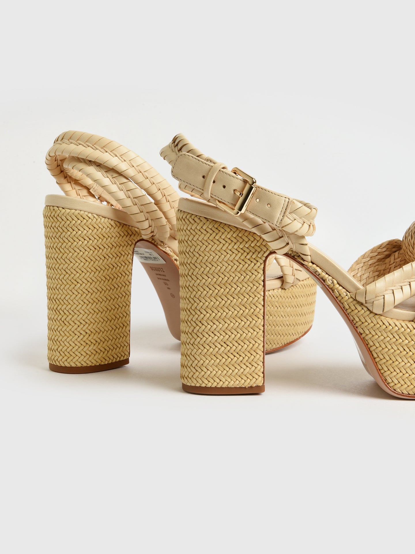 Schutz Khari Platform Leather Sandals Size 37