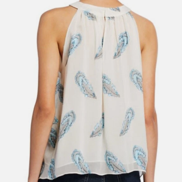 Ramy Brook Aviana Silk Halter Top Size Medium