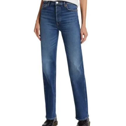 RE/DONE 90s High Rise Loose Jetty Blue Vintage Jeans Size 27