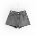 Grey denim shorts
