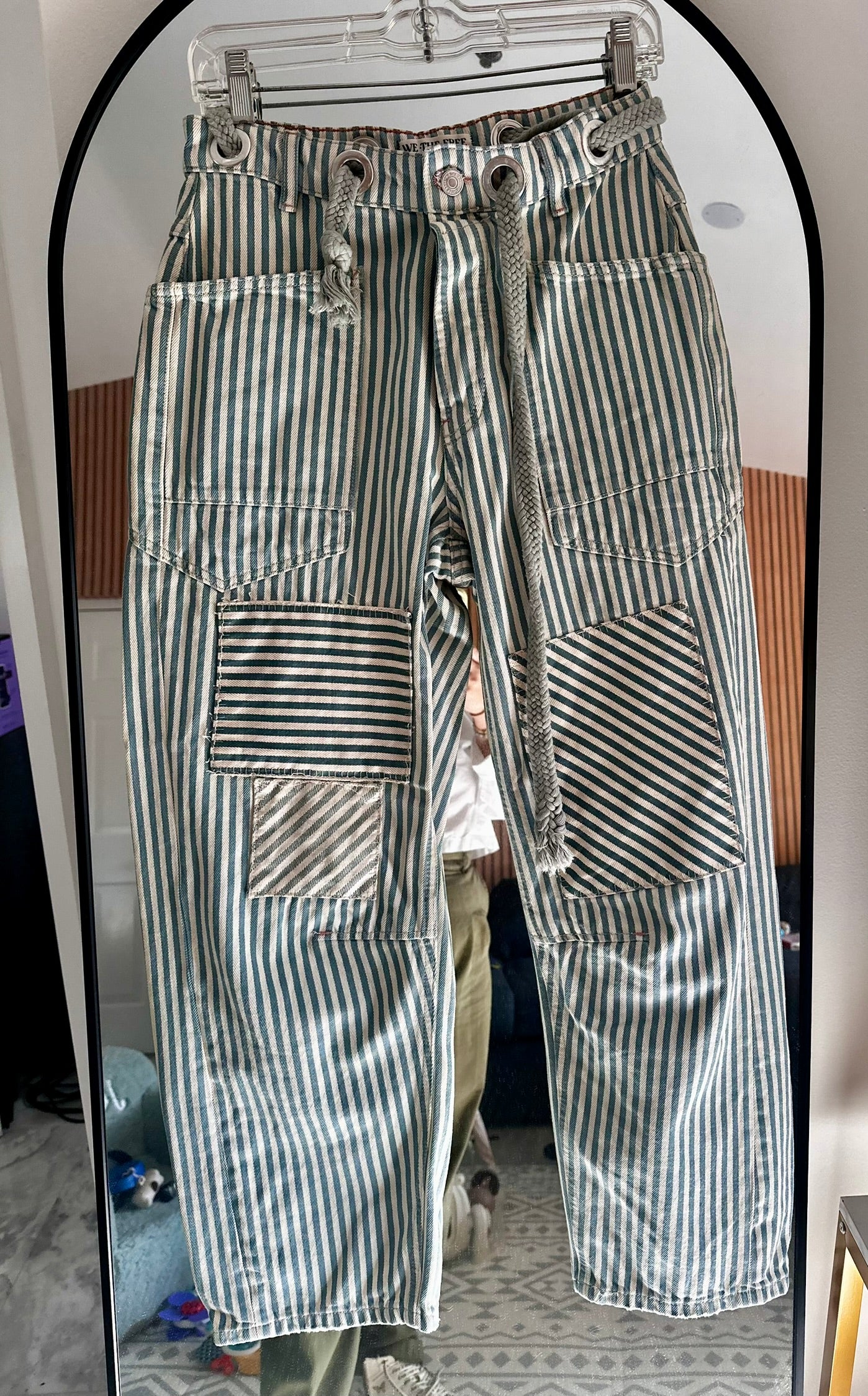 Free People Moxie Railroad Jeans Size 25