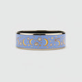 Hermes Enamel Wide Celestial Print Bangle