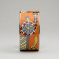 Hermes Enamel Printed Wide Bangle