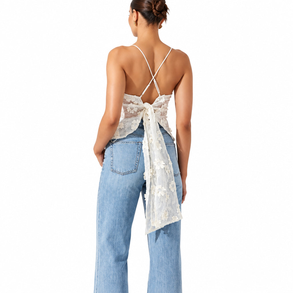 ASTR the Label Floral Embroidered Cami Size S