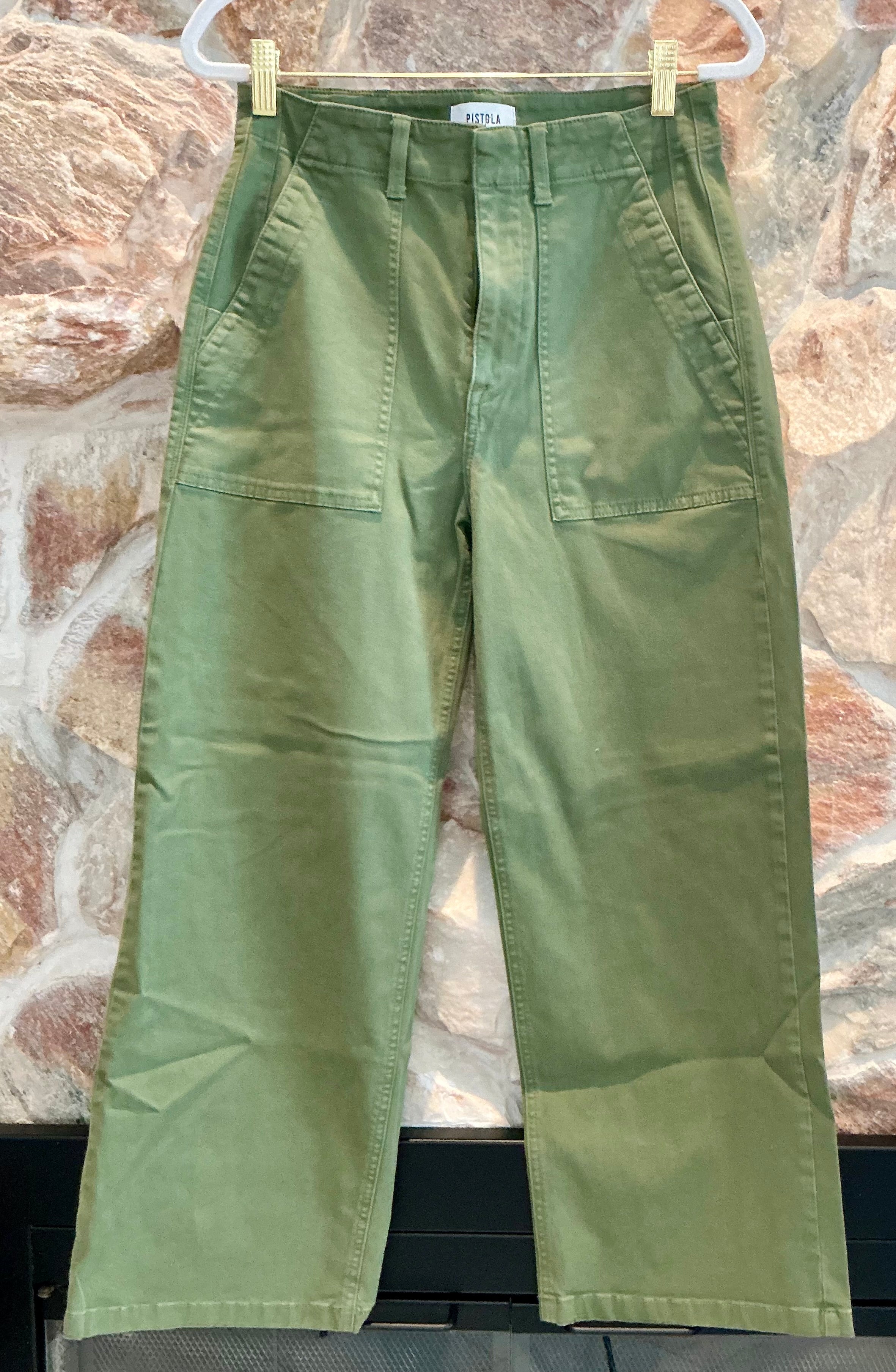 PISTOLA - SOPHIA WIDE LEG PANT Green Pants Size 26