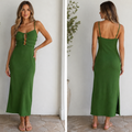 Mable Green Knit Midi Dress Size S NWT | Women's Sleeveless Knit Dress
