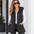 Zara Hooded Puffer Vest Size S