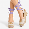 Valentino by Mario Valentino Roxana VLOGO Wedge Sandal Size 38