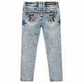 Rock Revival Acid Wash Embellished Jeans Size 27