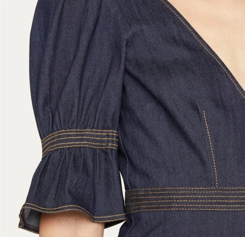 Cinq a Sept Dark Wash Denim Dress Size 4