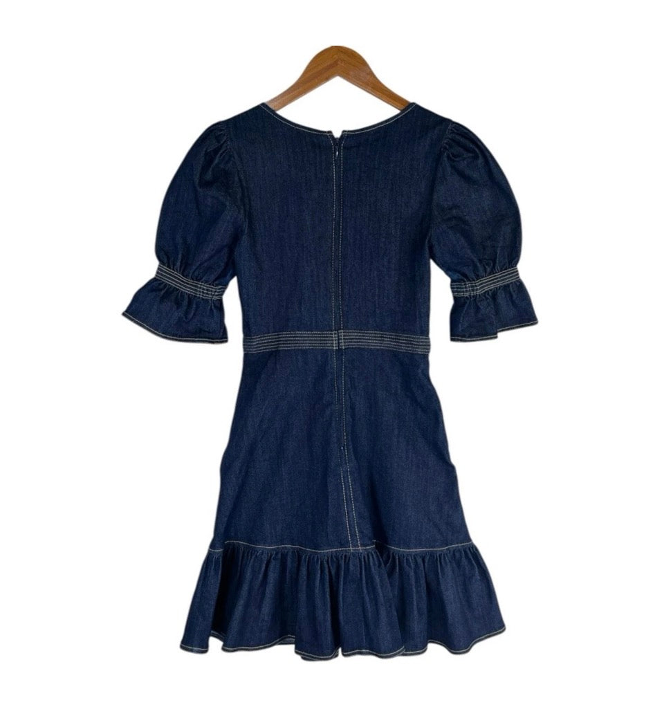 Cinq a Sept Dark Wash Denim Dress Size 4