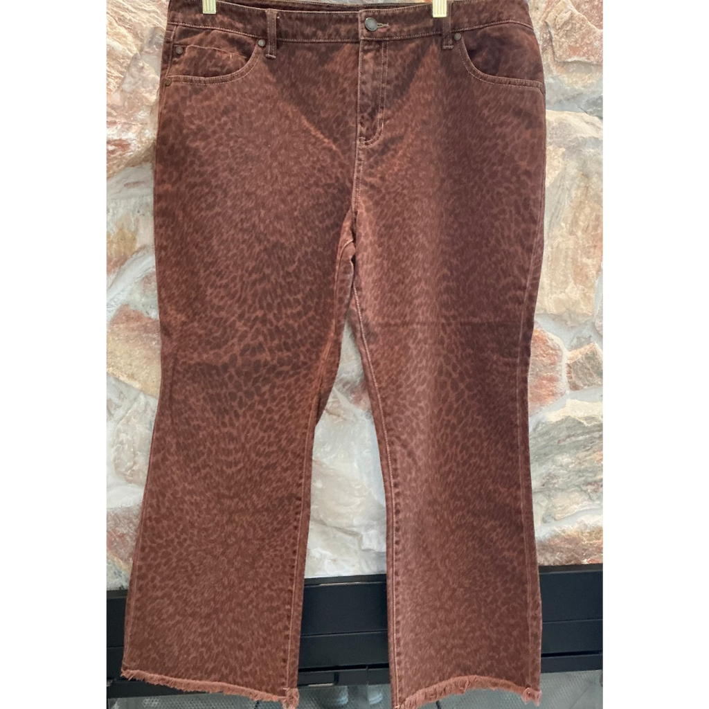 Liverpool Hannah Crop Flare Jeans-Sz 14/32