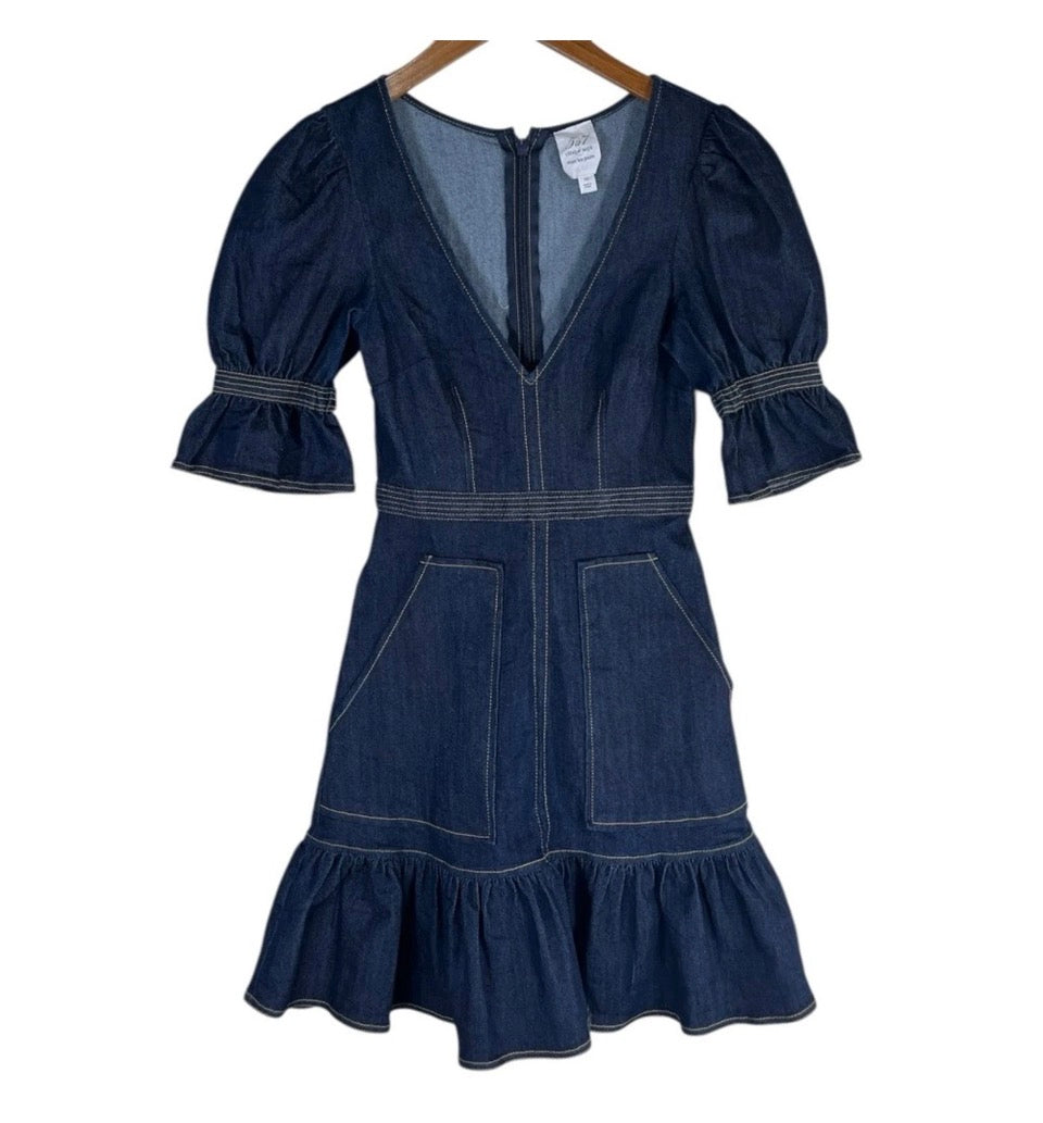 Cinq a Sept Dark Wash Denim Dress Size 4