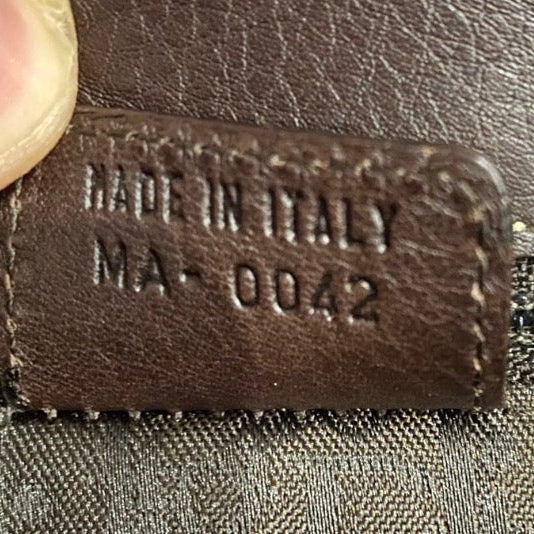 Dior Brown Leather Shoulder Bag