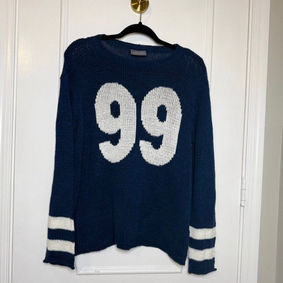 Wooden Ships Number 99 Open Knit Sweater Size M/L