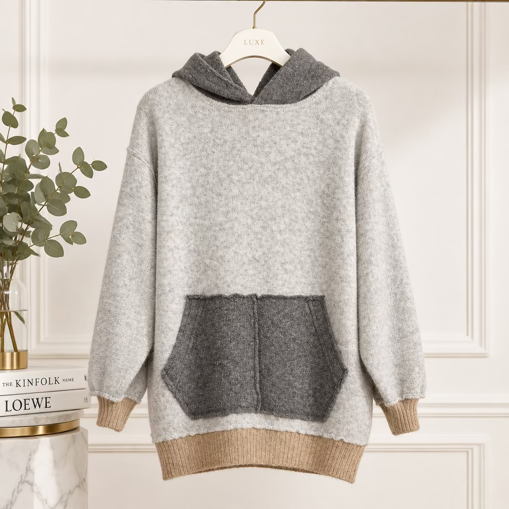 Free People Colorblock Knit  Hoodie Size XS