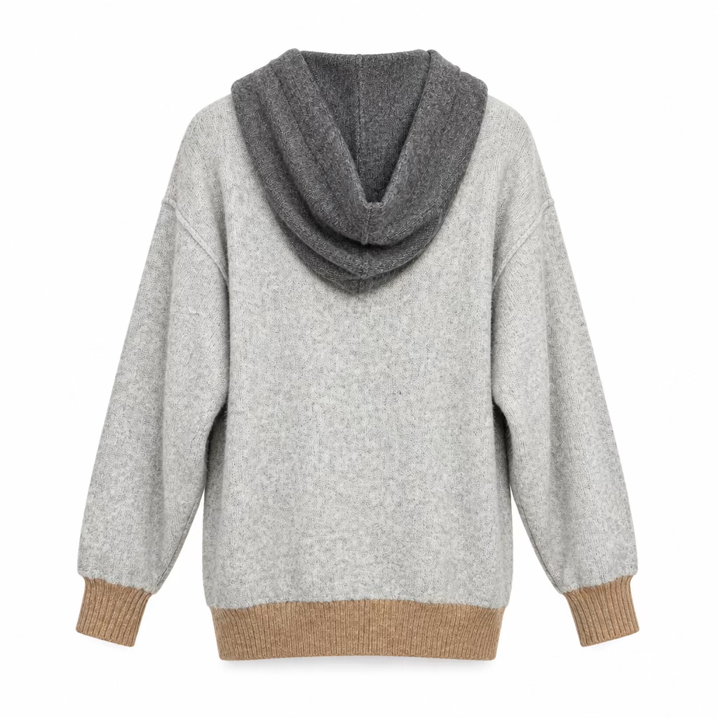 Free People Colorblock Knit  Hoodie Size XS