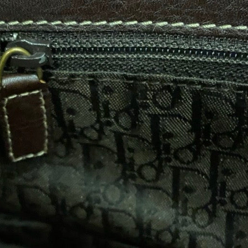 Dior Brown Leather Shoulder Bag
