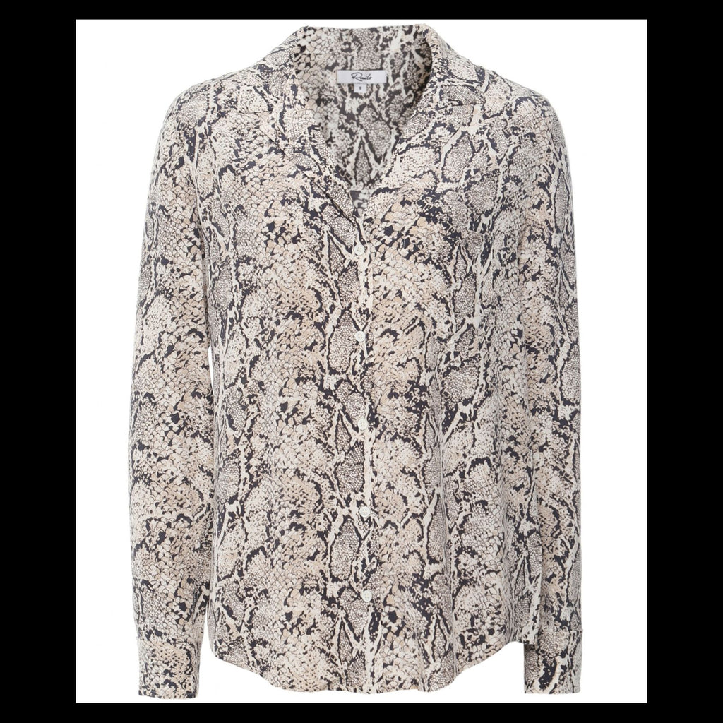 Rails Rebel Silk Snake Print Shirt Size Small