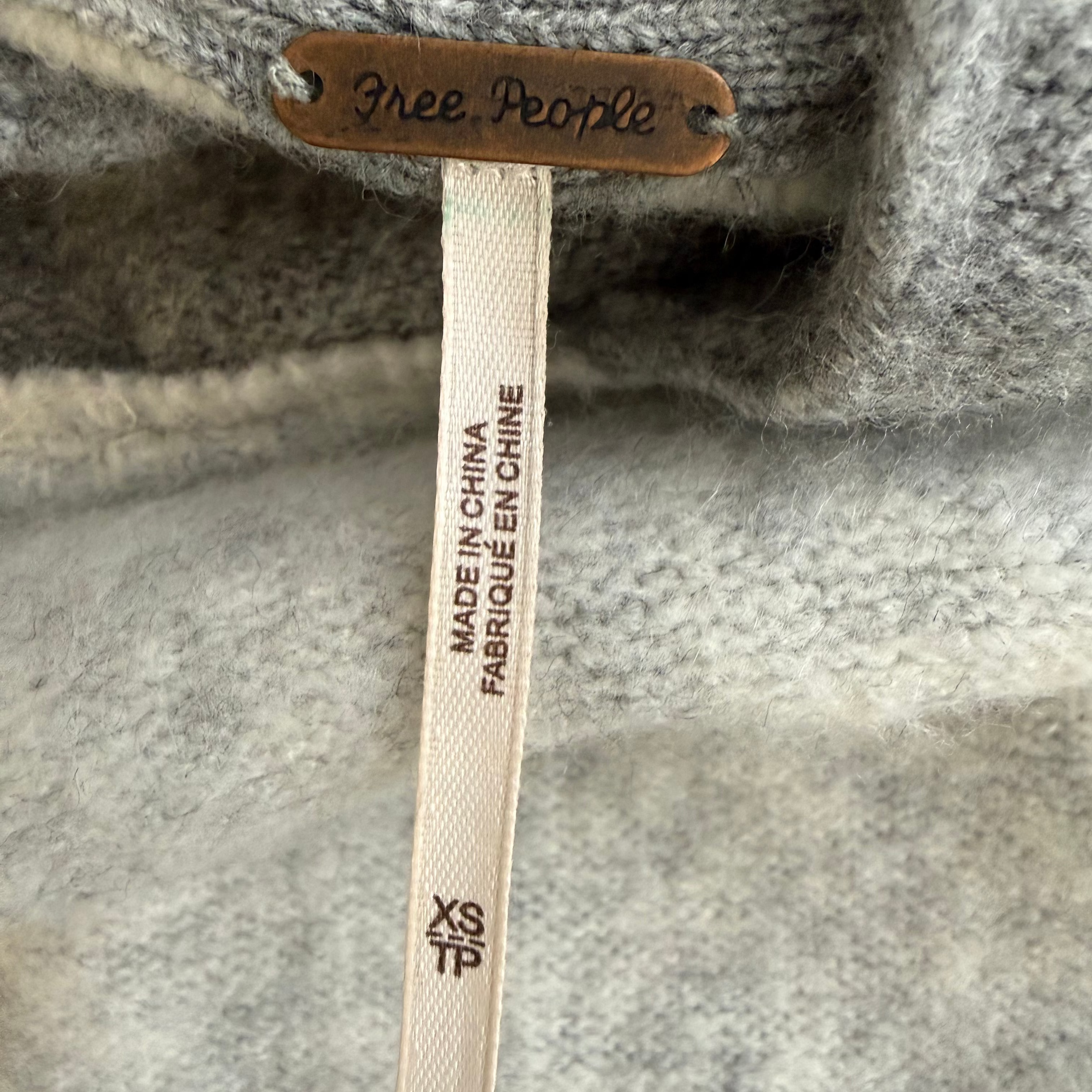 Free People Colorblock Knit  Hoodie Size XS