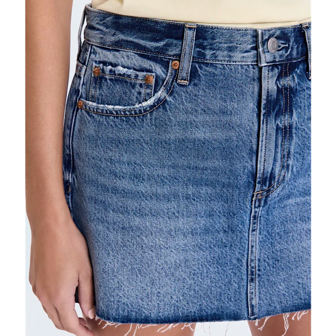 Pistola Daisy Low Slung Mini Skirt Denim Wash Size 25 NWT