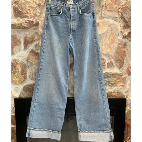 AGOLDE Dame High Waist Wide Leg Organic Cotton Jeans Size 25