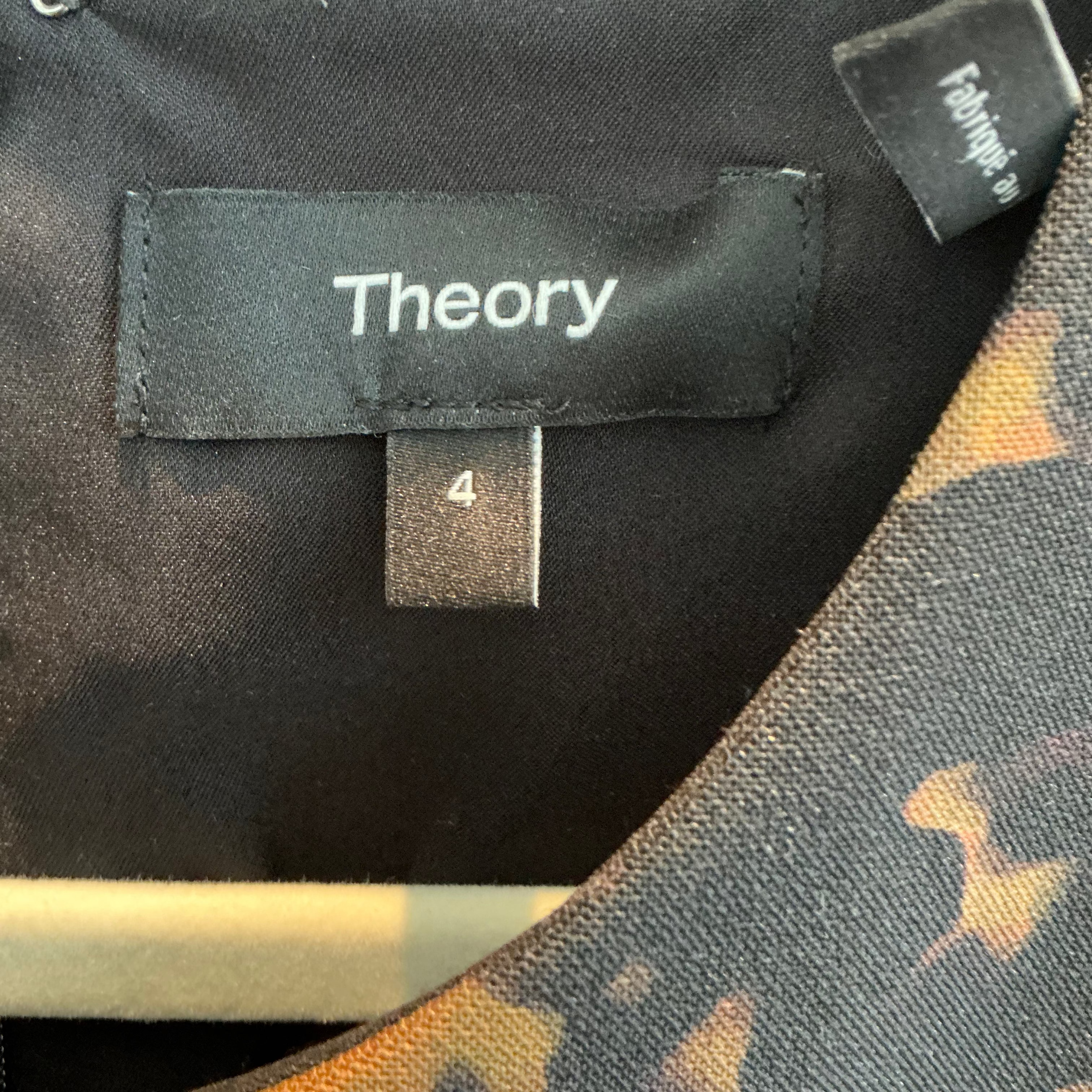 Theory  Sleeveless A-Line Minidress Size 4