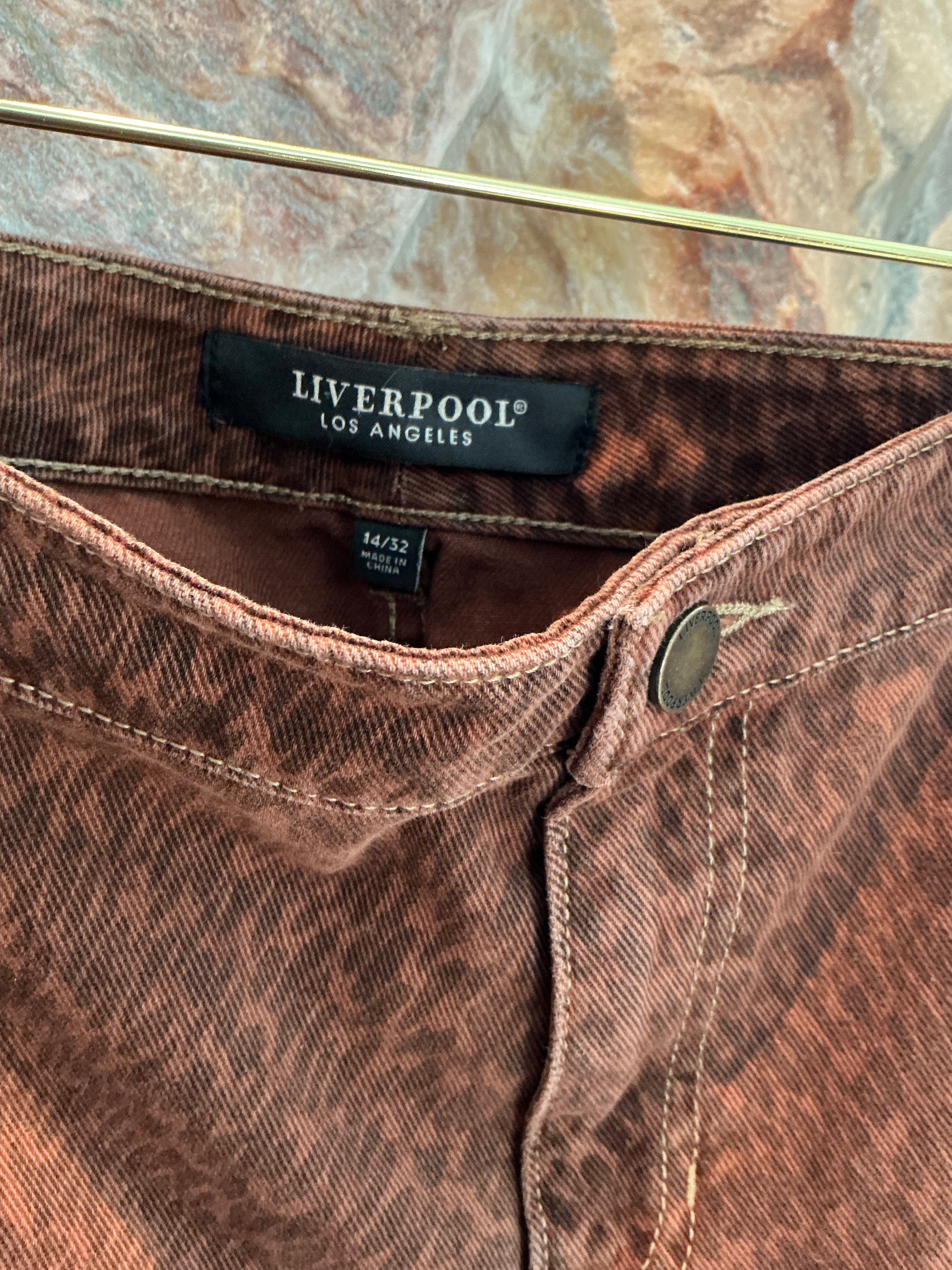 Liverpool Hannah Crop Flare Jeans-Sz 14/32