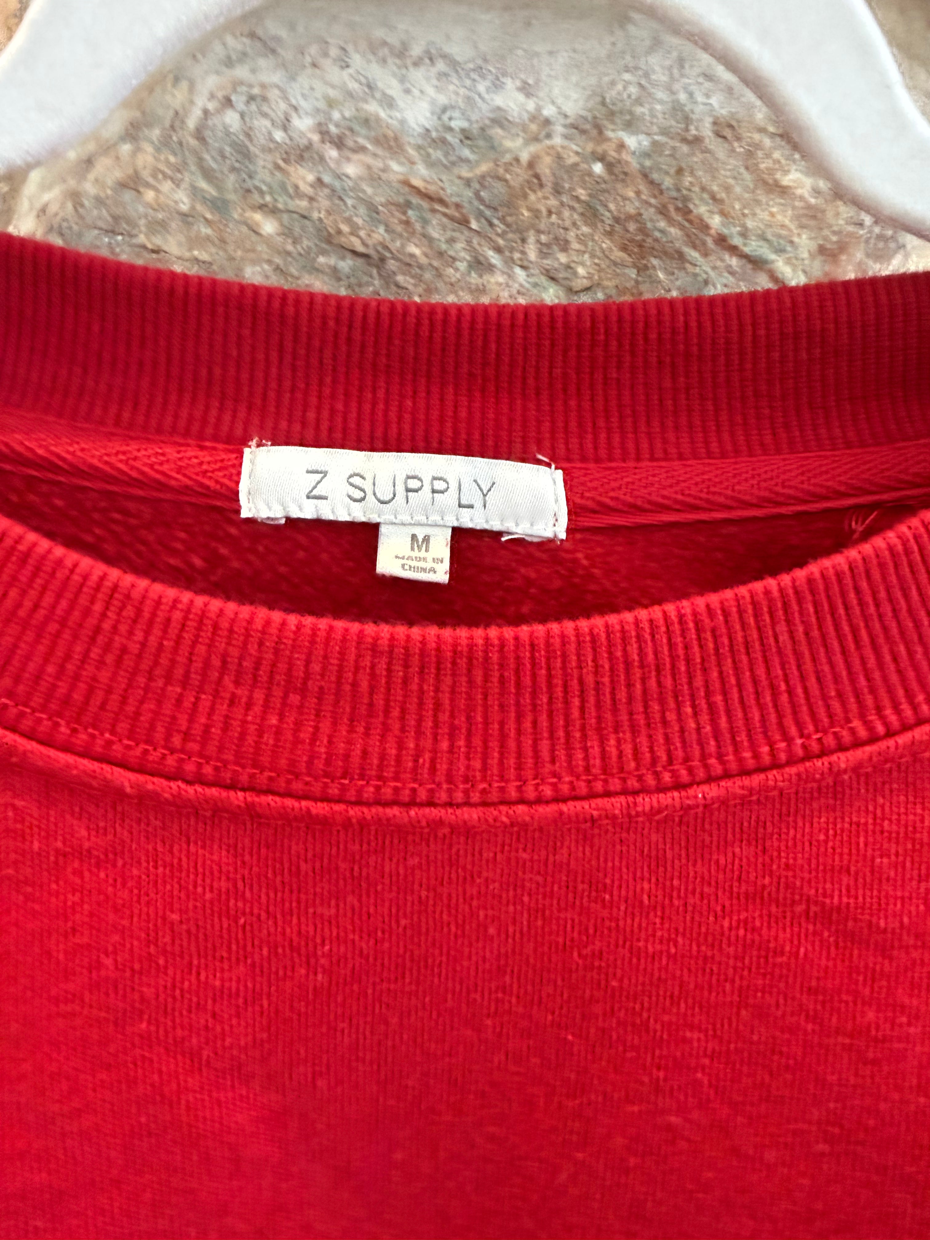 Z Supply Stadium Jogger HAUTE RED size Medium