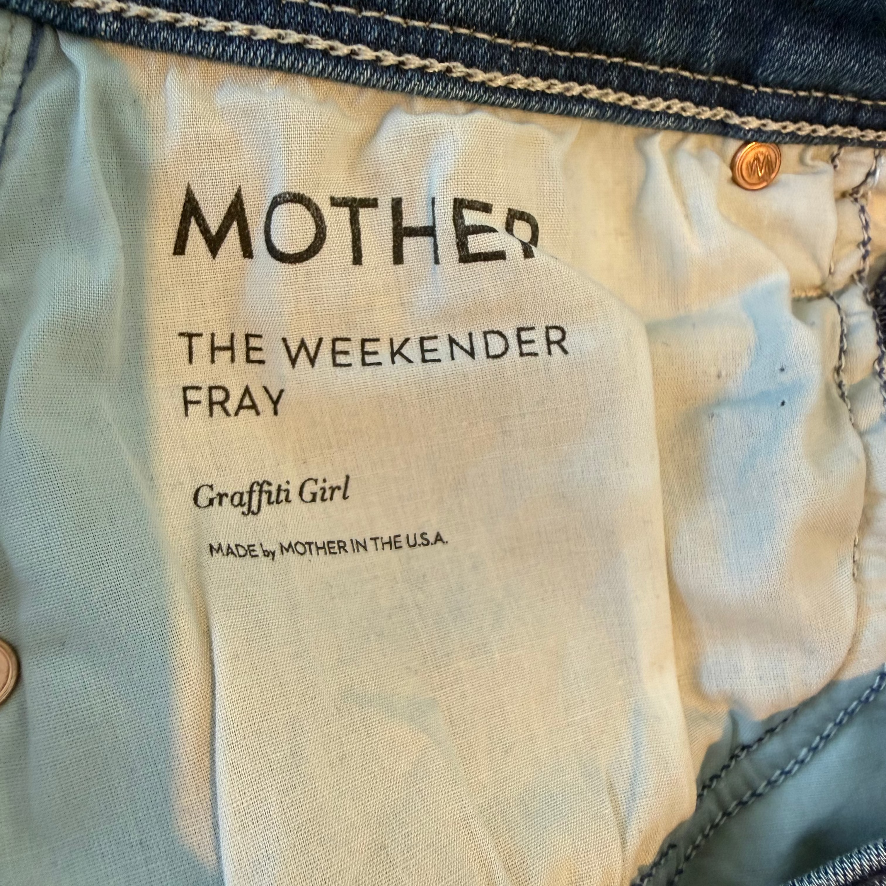 Mother The Weekender Fray Size 28
