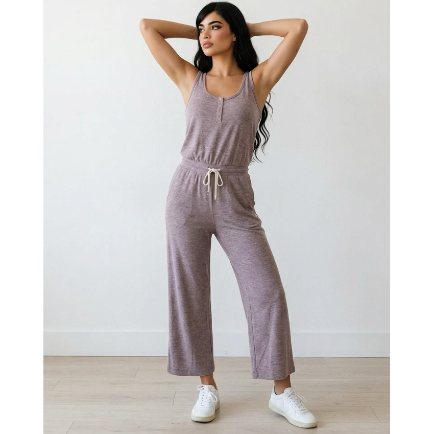 VUORI Falls Jumpsuit Rosemary Heather size XL NWT bodysuit