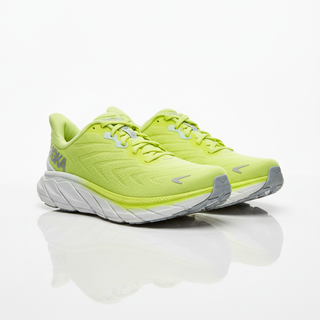 Hoka Arahi 6 Neon Yellow Running Shoes Size 7.5