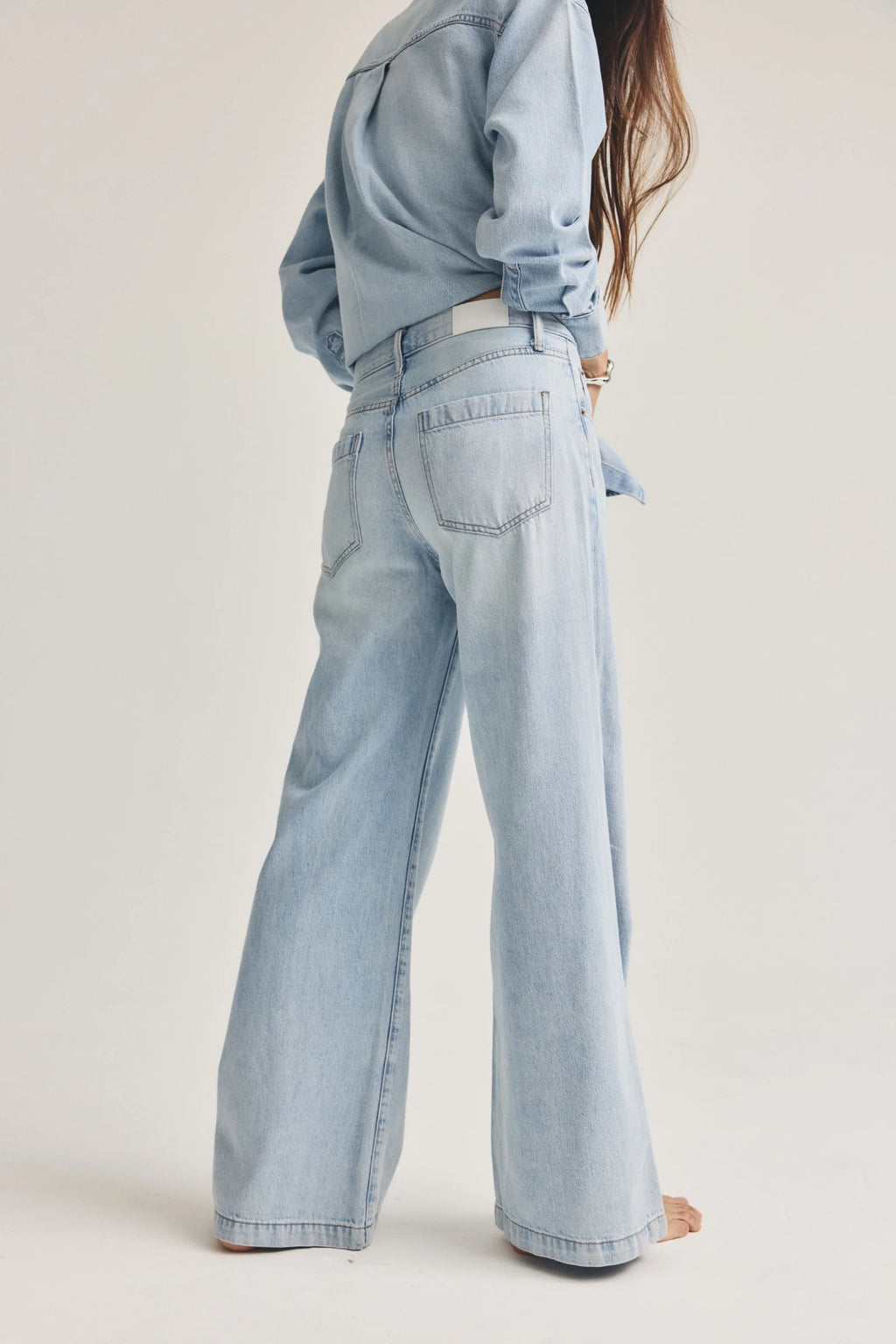 Pistola Jadyn Low Slung Palazzo Jeans-Chateau Size 28
