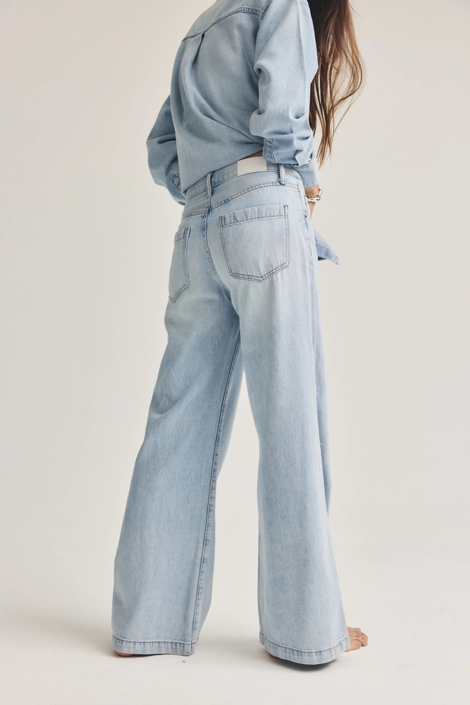 Pistola Jadyn Low Slung Palazzo Jeans-Chateau Size 28