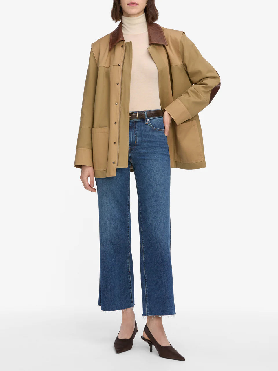 Frame Le Slim Palazzo raw hem size 27 Classic Jeans