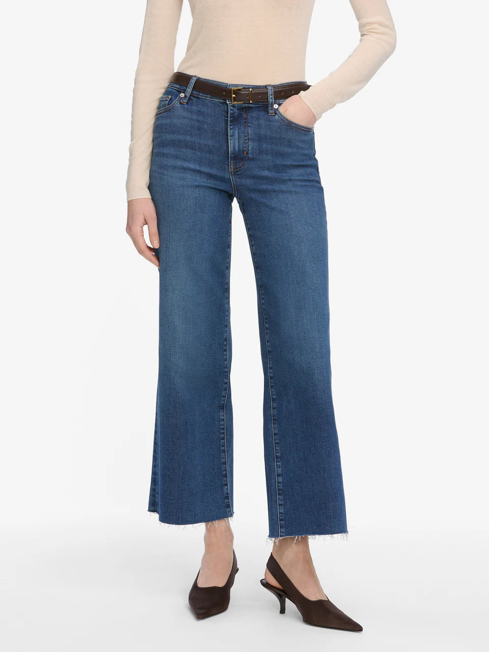 Frame Le Slim Palazzo raw hem size 27 Classic Jeans