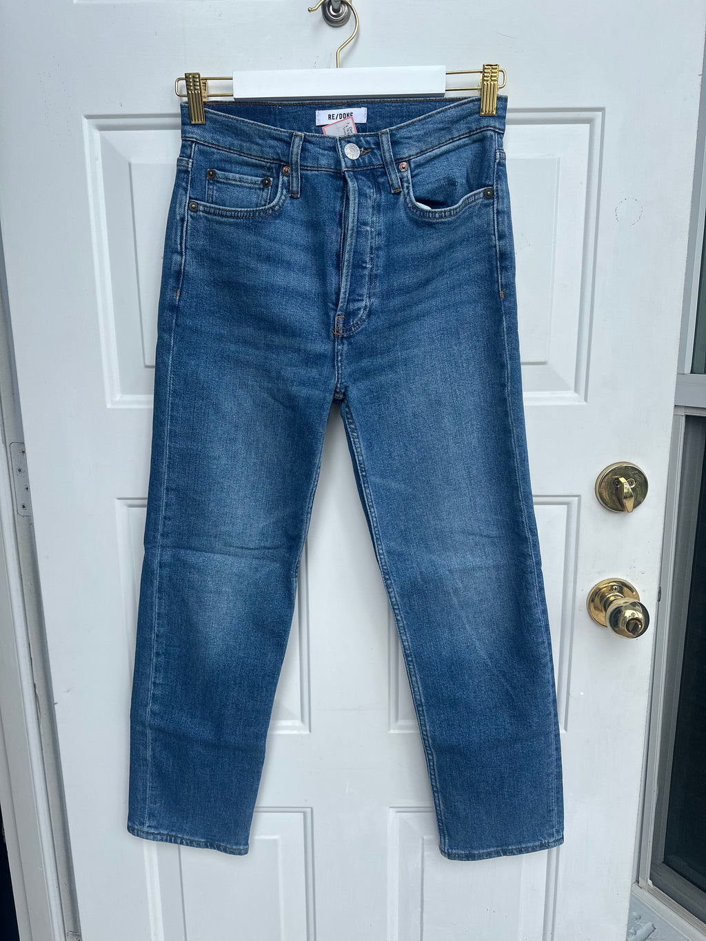 RE/DONE Stretch Button Fly Jeans Size 27