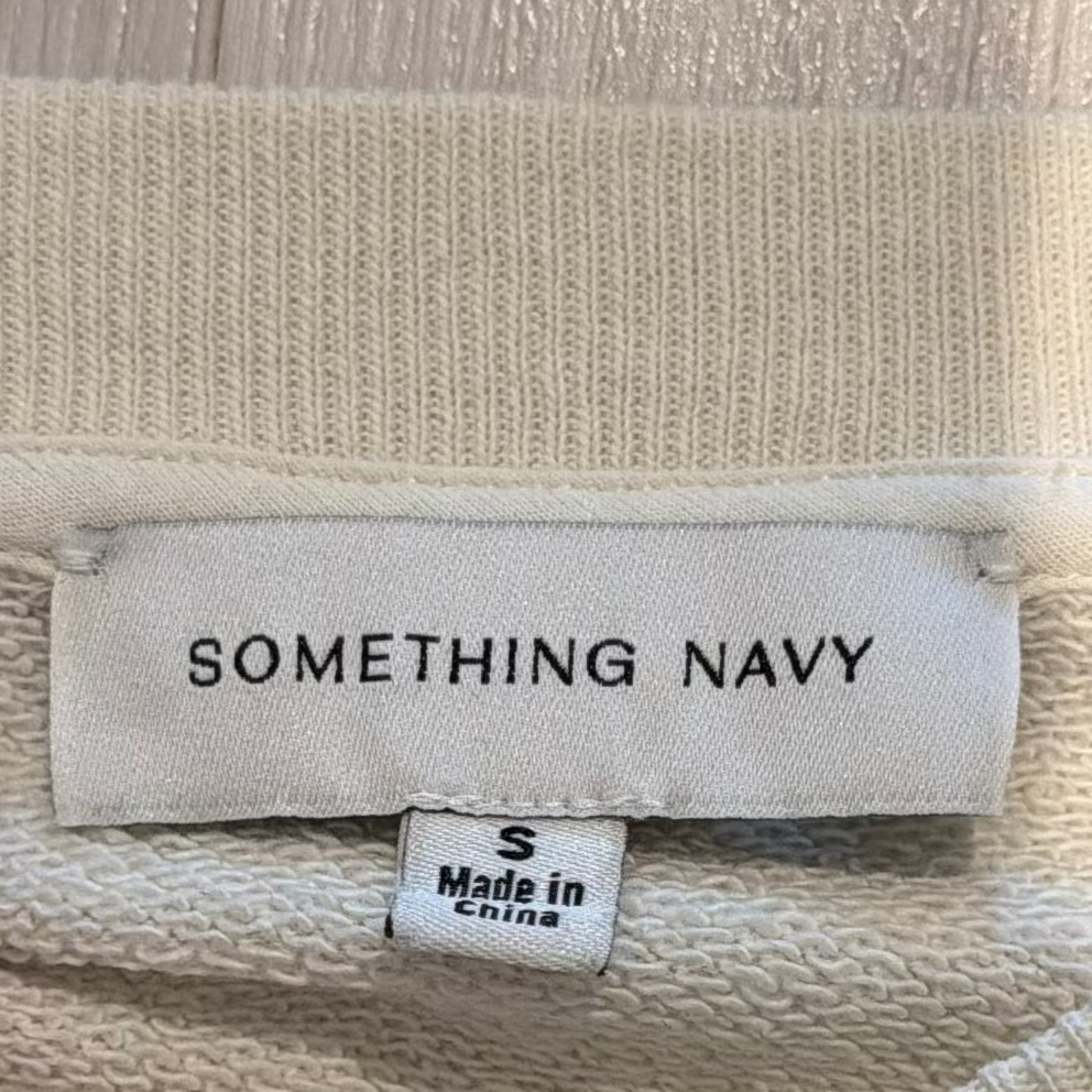 Something Navy Ruffle Sweatshirt