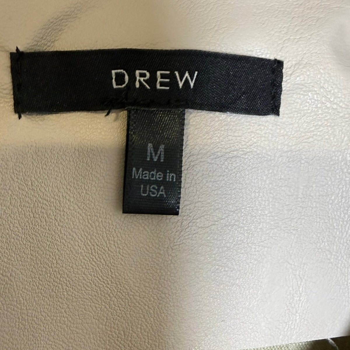 Drew Faux Leather Puff Sleeve Jacket Size M