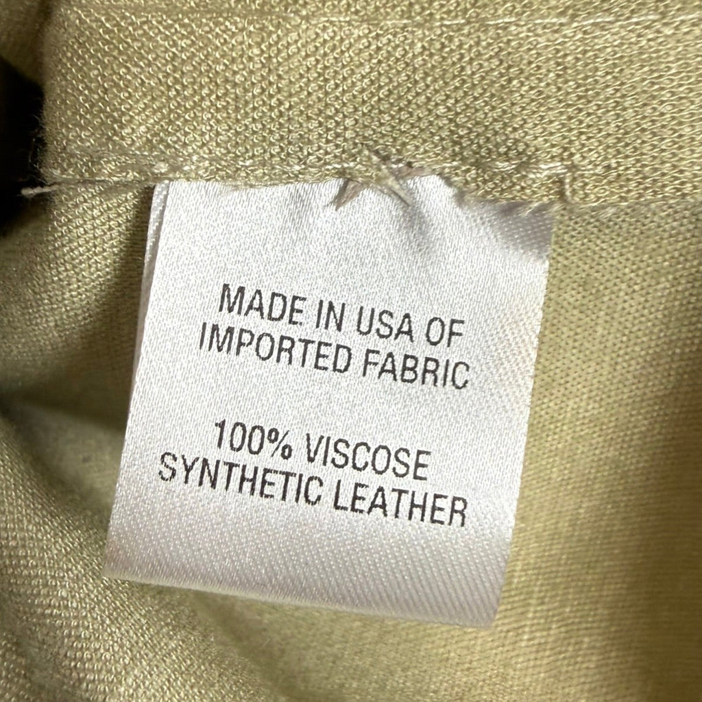 Drew Faux Leather Puff Sleeve Jacket Size M
