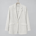 Joie Striped Linen Blend Blazer Size 6