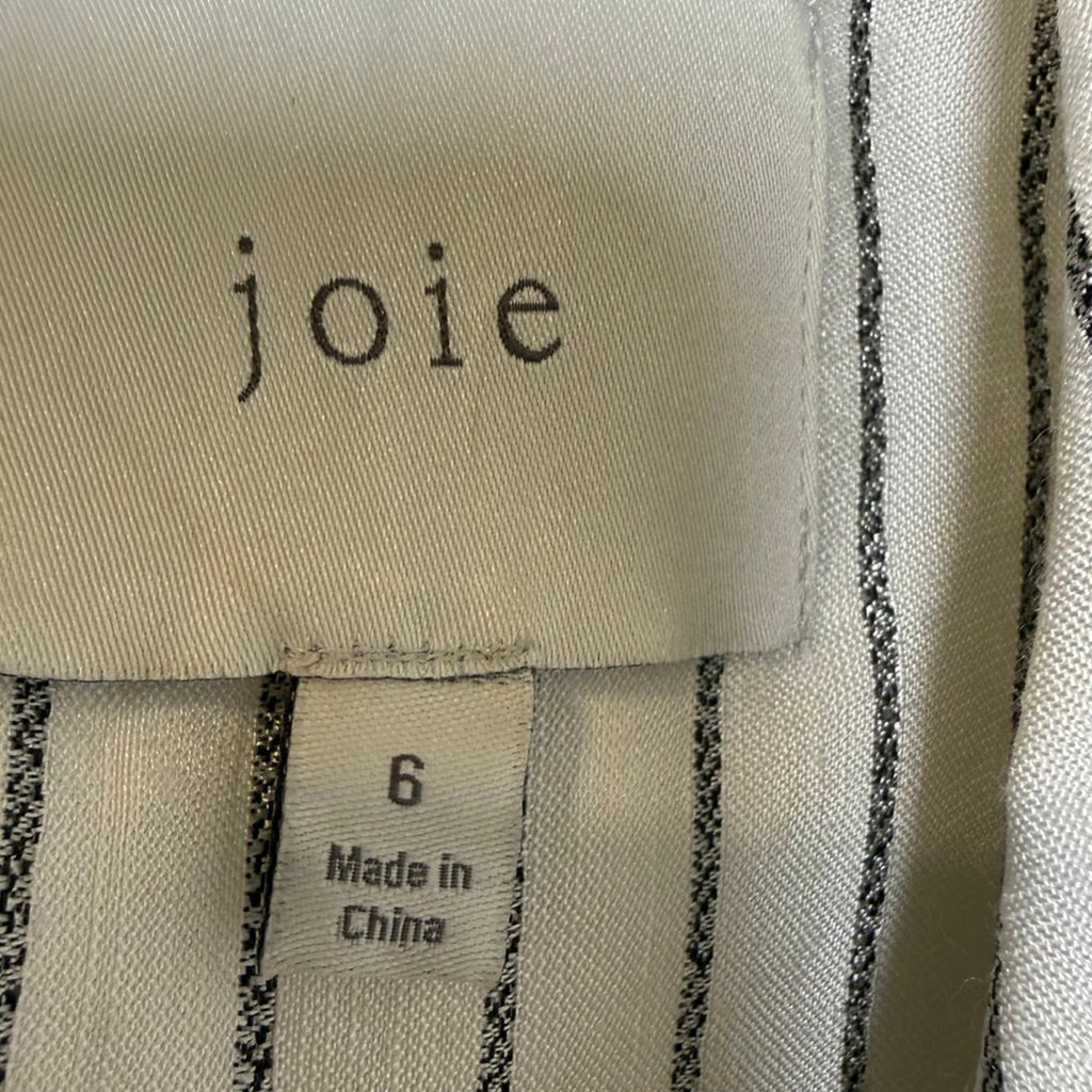 Joie Striped Linen Blend Blazer Size 6