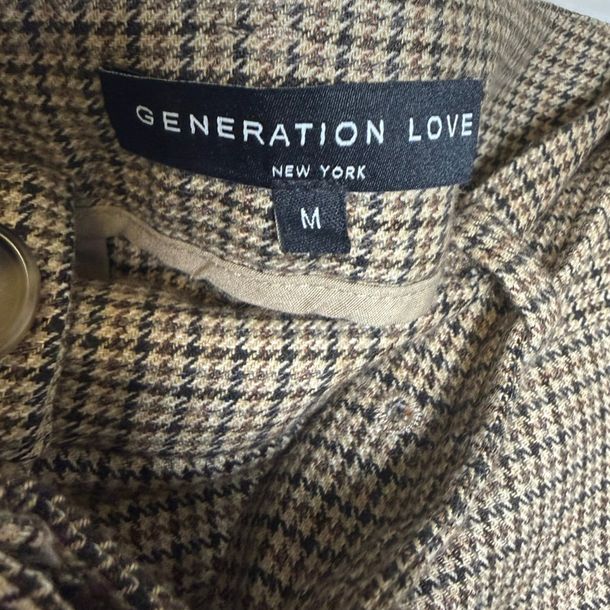 Generation Love Houndstooth Blazer Set Size M