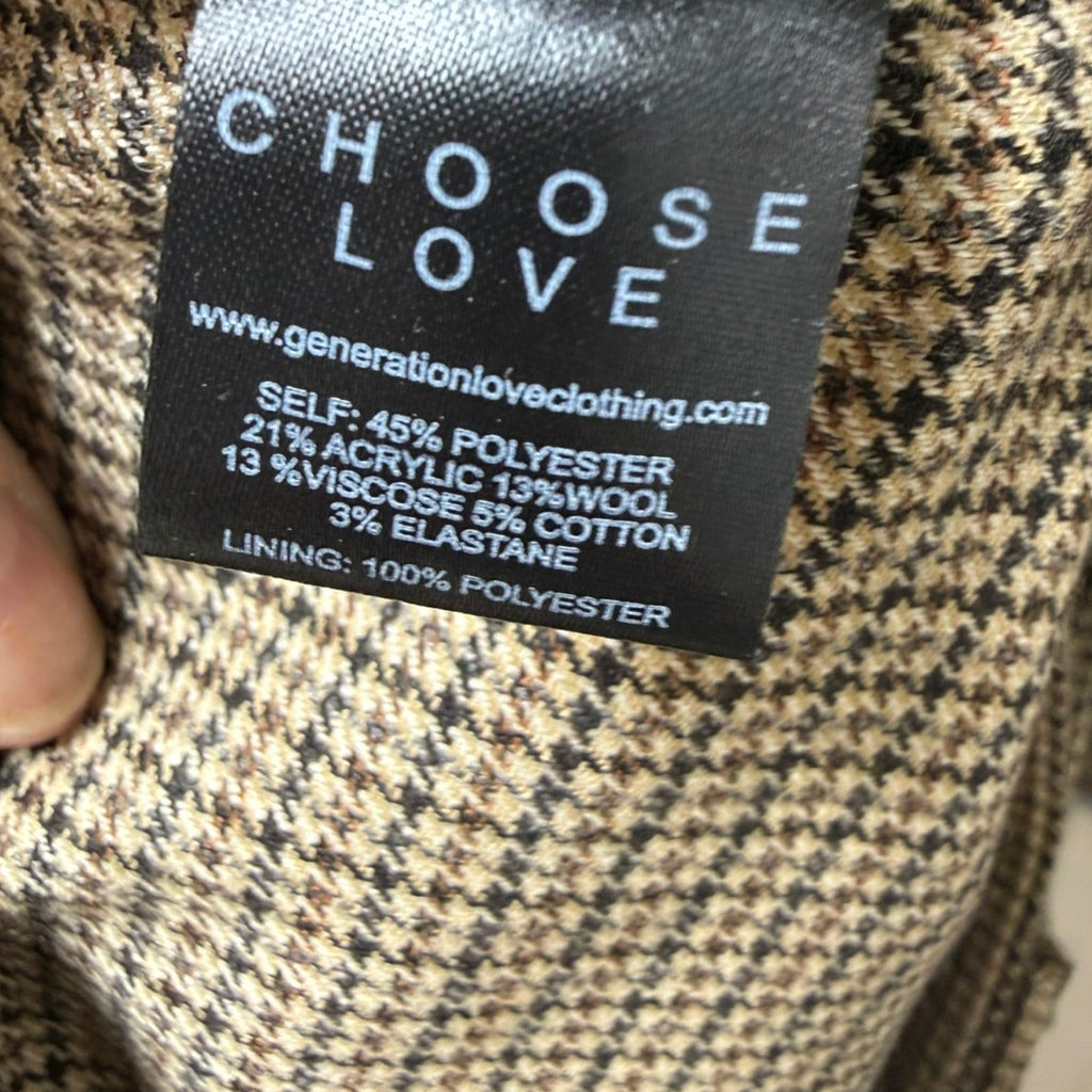 Generation Love Houndstooth Blazer Set Size M