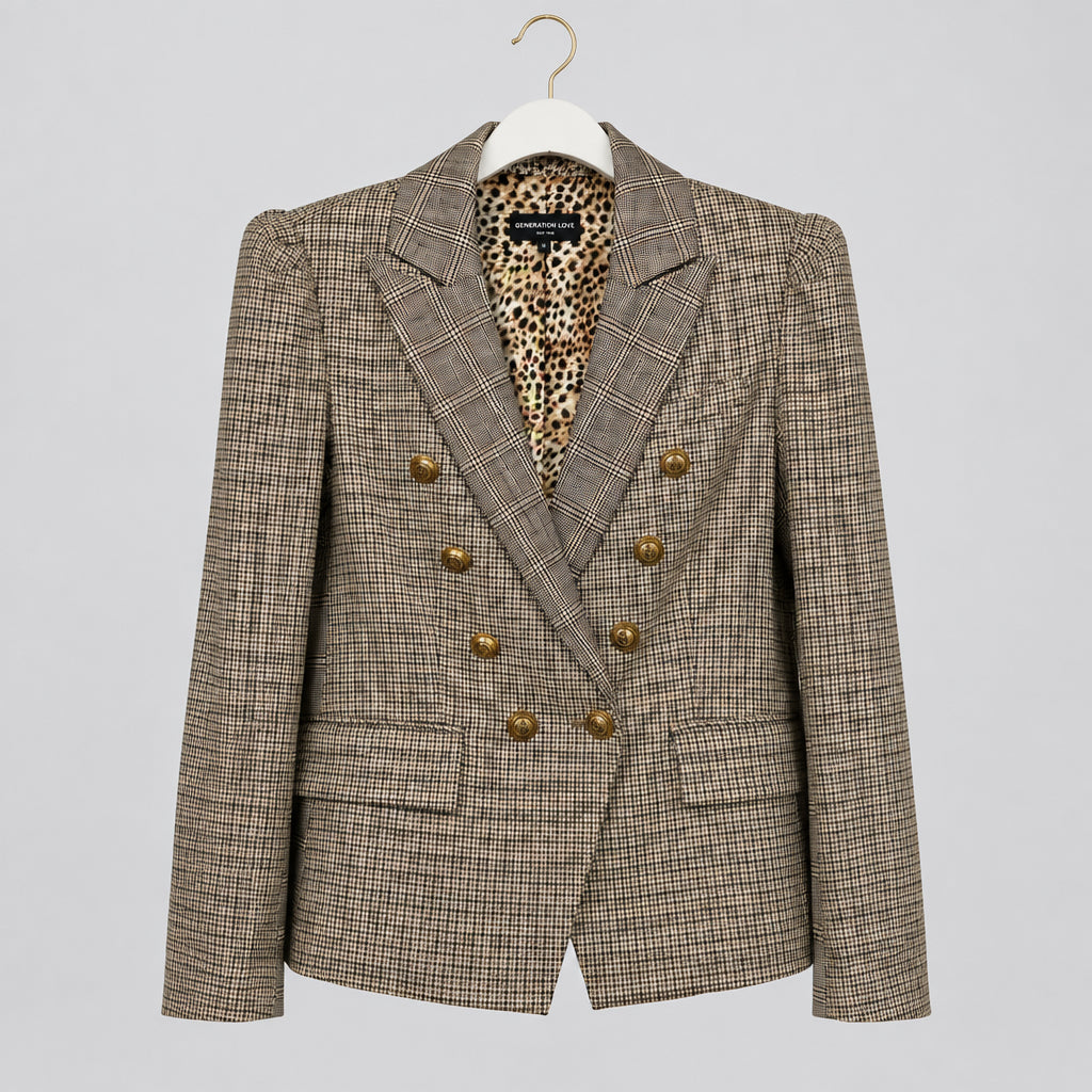 Generation Love Houndstooth Blazer Set Size M