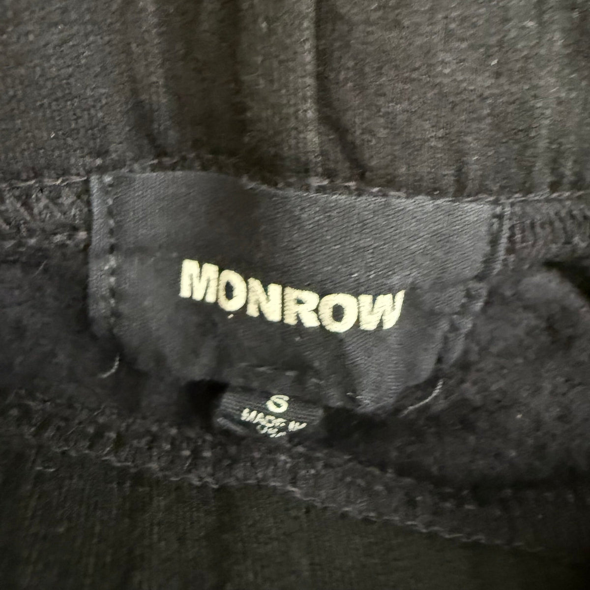 Monrow Black Super Soft Joggers Size S