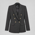 Zara Double Breasted Gold Button Blazer Size XS