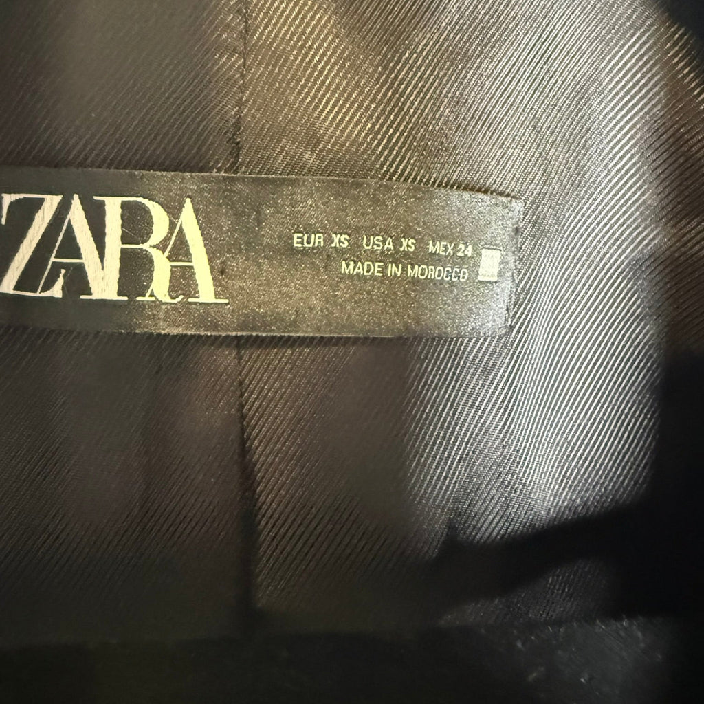 Zara Double Breasted Gold Button Blazer Size XS